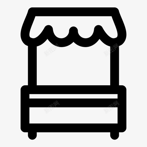 展台集市嘉年华图标svg_新图网 https://ixintu.com 嘉年华 展台 报亭 集市
