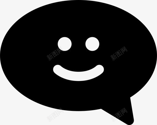 留言泡泡聊天图标svg_新图网 https://ixintu.com 你只活一次就充实了 微笑 情感 泡泡 留言 聊天 言语