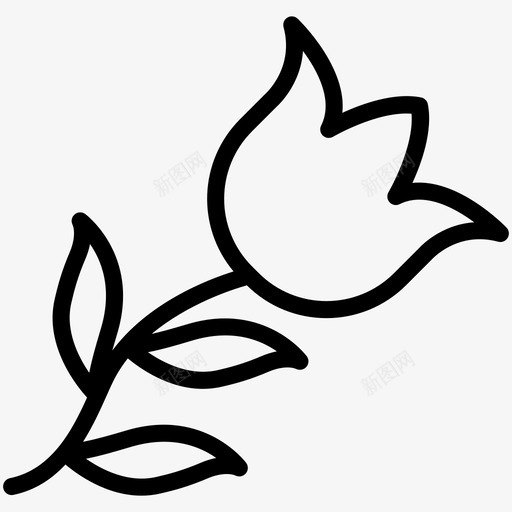 郁金香花花园图标svg_新图网 https://ixintu.com 复活节 爱情 玫瑰 花 花园 郁金香