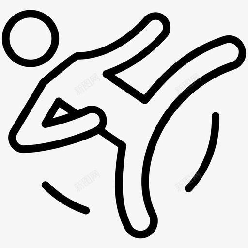 空手道武术奥运会图标svg_新图网 https://ixintu.com 奥运会 奥运会路线图标 武术 空手道