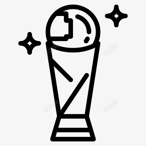 世界杯国际足联足球图标svg_新图网 https://ixintu.com 世界杯 国际足联 奖杯 足球