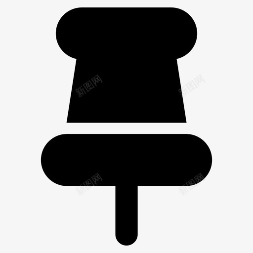 图钉布告板图钉信纸图标svg_新图网 https://ixintu.com 信纸 图钉 布告板图钉 用户界面字形图标