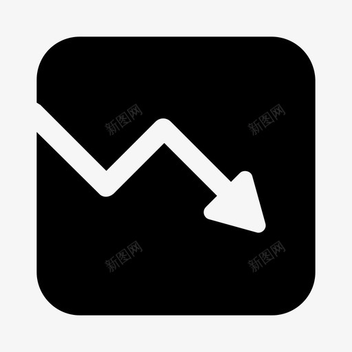 趋势-下跌svg_新图网 https://ixintu.com 趋势-下跌