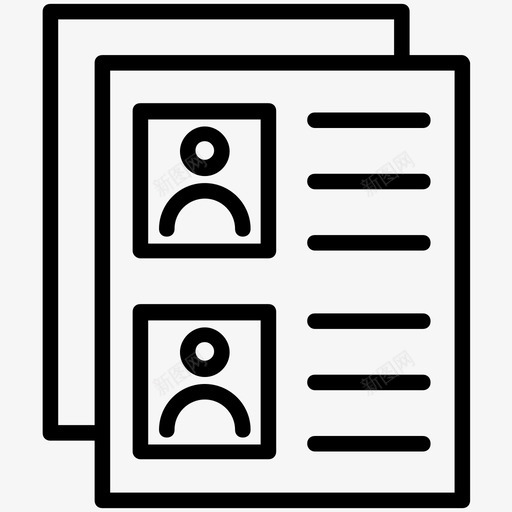 业务档案职业档案公司档案图标svg_新图网 https://ixintu.com 专业档案 业务档案 企业管理线图标 公司档案 工作档案 职业档案