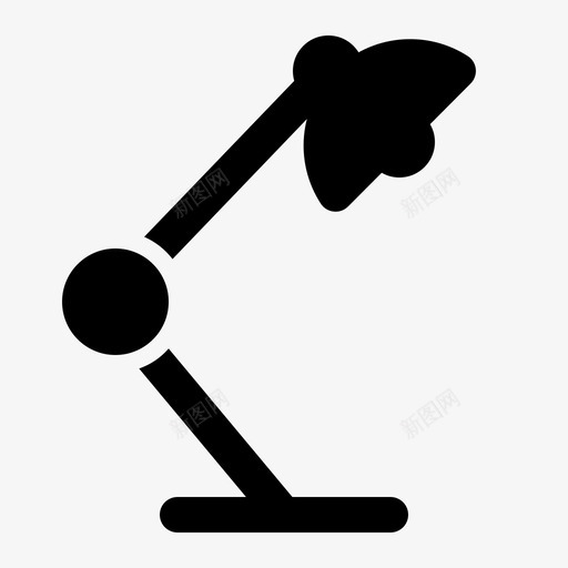 灯桌子办公室图标svg_新图网 https://ixintu.com 办公室 办公工具 工具 桌子 灯