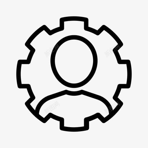 配置文件设置齿轮通用图标svg_新图网 https://ixintu.com 通用图标 配置文件设置 齿轮