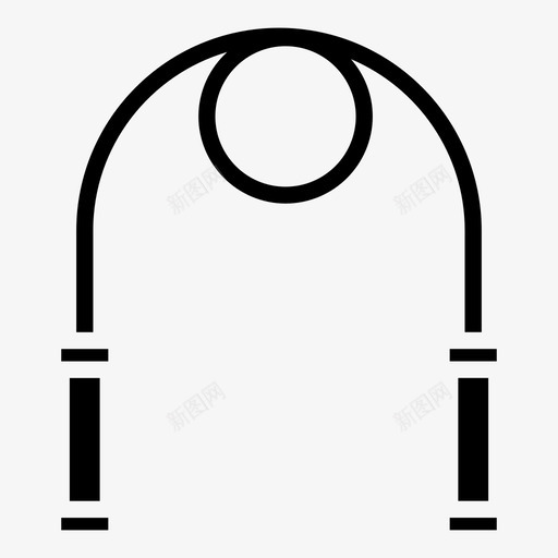 跳绳健身跳跃图标svg_新图网 https://ixintu.com 健身 跳绳 跳跃 运动