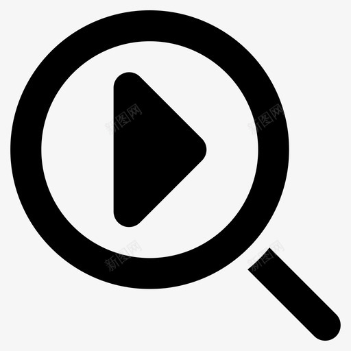 视频搜索视频广告视频内容图标svg_新图网 https://ixintu.com 用户界面字形图标 视频内容 视频广告 视频搜索 视频营销