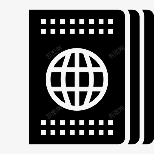 护照证件身份图标svg_新图网 https://ixintu.com 技术 护照 旅行 证件 身份