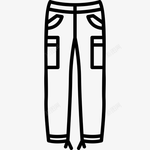 裤子时尚漂亮的衣服图标svg_新图网 https://ixintu.com 时尚 漂亮的衣服 裤子