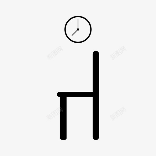 候诊室椅子现代图标svg_新图网 https://ixintu.com 候诊室 办公室 墙壁 工作 椅子 现代