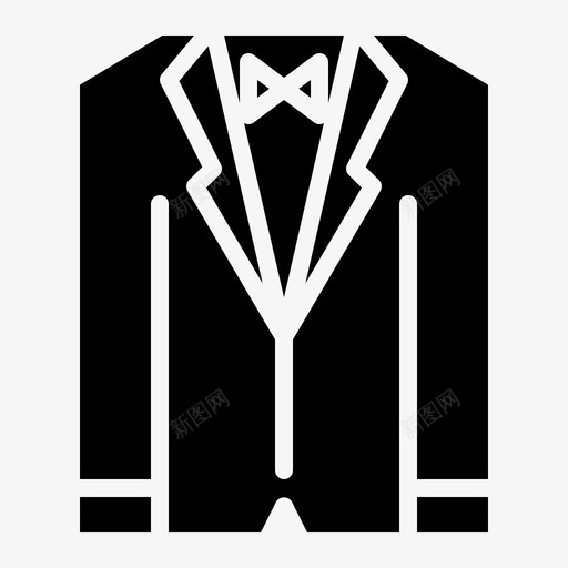 燕尾服时尚西装图标svg_新图网 https://ixintu.com 时尚 燕尾服 衣服纯色 西装