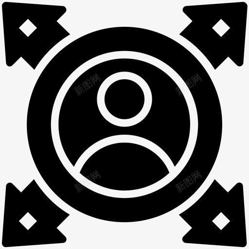 机会可能性范围图标svg_新图网 https://ixintu.com 业务管理字形图标 可能性 机会 范围