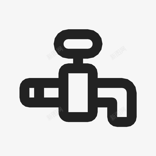 水龙头水滴生态图标svg_新图网 https://ixintu.com 水 水滴 水龙头 生态