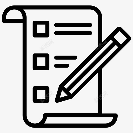 订单列表清单交货说明图标svg_新图网 https://ixintu.com 交货说明 清单 物流配送线图标 订单列表 订单清单 订单详细信息