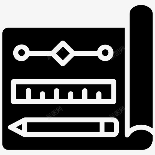 原型框架产品图标svg_新图网 https://ixintu.com 产品设计 人工智能字形图标 原型 框架 线框 项目计划