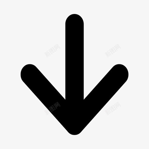 向下箭头箭头符号方向图标svg_新图网 https://ixintu.com 向下箭头 方向 箭头符号