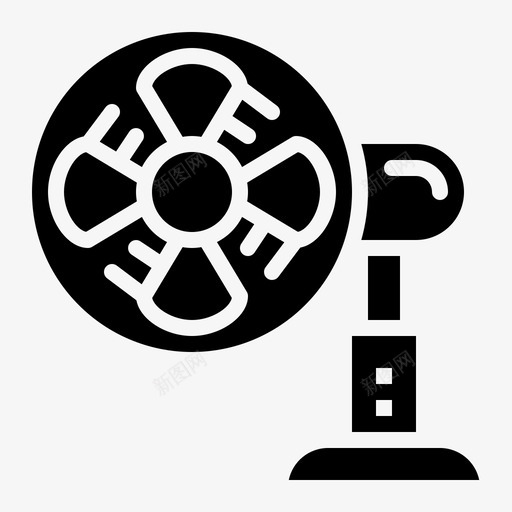 风扇冷却器电子图标svg_新图网 https://ixintu.com 冷却器 电子 防风雨 风扇