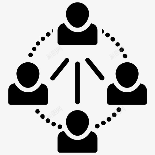 公司结构业务单元部门组织图标svg_新图网 https://ixintu.com 业务单元 业务管理字形图标 公司结构 组织结构 部门组织