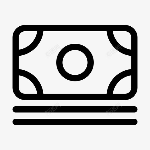 现金货币金融图标svg_新图网 https://ixintu.com 基本图标集 投资 现金 货币 金融