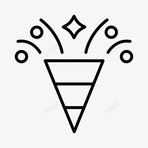 派对帽生日庆典图标svg_新图网 https://ixintu.com 庆典 派对帽 派对用品 生日 节日