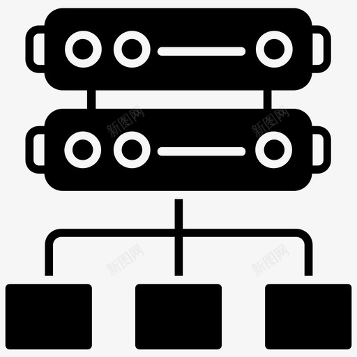 sqlserver数据库宿主数据库网络图标svg_新图网 https://ixintu.com sqlserver 数据库宿主 数据库服务器 数据库网络 数据科学字形图标 网络系统
