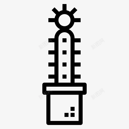 仙人掌自然仙人掌树图标svg_新图网 https://ixintu.com 仙人掌 仙人掌树 自然