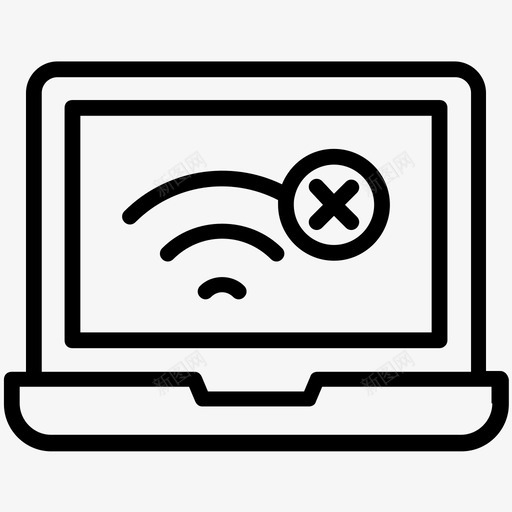连接错误错误消息internet断开连接图标svg_新图网 https://ixintu.com internet断开连接 编程行图标 网络错误 脱机 连接错误 错误消息