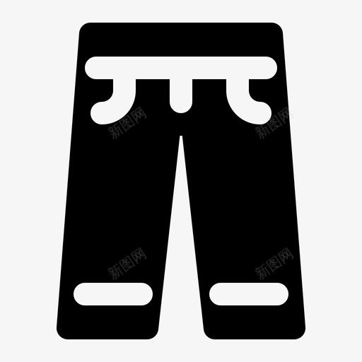 牛仔裤服装时装图标svg_新图网 https://ixintu.com 时装 服装 牛仔裤 裤子