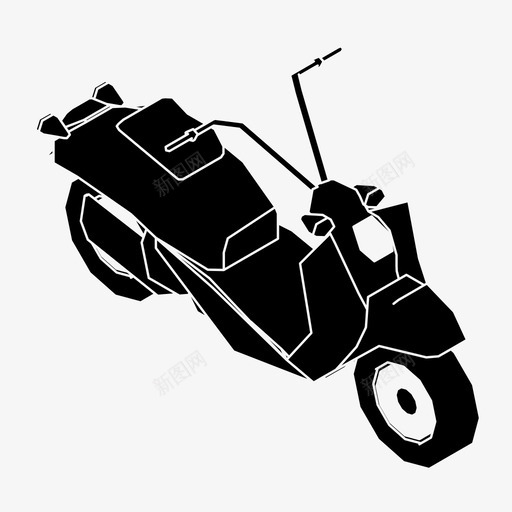 摩托车自行车骑乘图标svg_新图网 https://ixintu.com 摩托车 自行车 车辆 骑乘