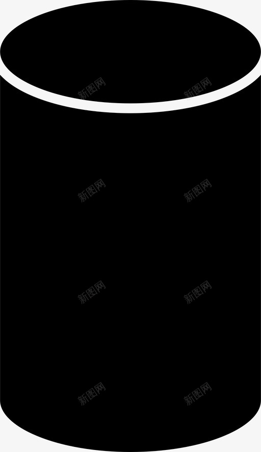管状体几何体形状图标svg_新图网 https://ixintu.com 几何体 几何体管状体 形状 管状体