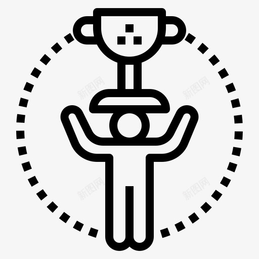 成就商业竞争图标svg_新图网 https://ixintu.com 商业 成功 成就 竞争 胜利 领导和管理