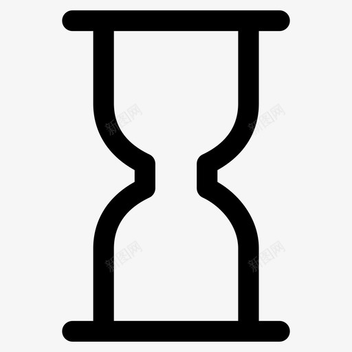 沙漏古代计时器鸡蛋计时器图标svg_新图网 https://ixintu.com 古代计时器 沙子计时器 沙漏 用户界面线图标 鸡蛋计时器