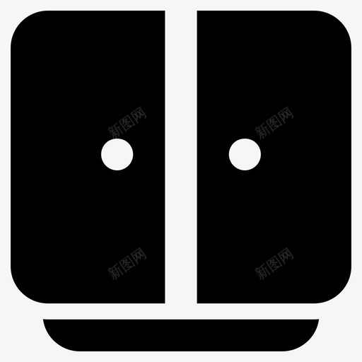 衣柜衣橱橱柜图标svg_新图网 https://ixintu.com 家居内部 橱柜 用户界面字形图标 衣柜 衣橱