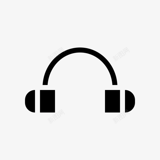 耳机音频音响图标svg_新图网 https://ixintu.com 家用电器 耳机 音响 音频