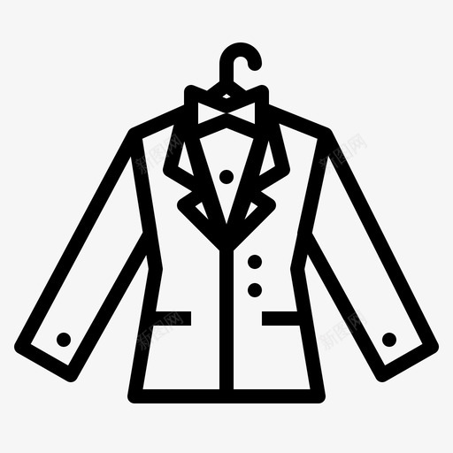 燕尾服优雅西装图标svg_新图网 https://ixintu.com 优雅 婚礼 燕尾服 西装 领带