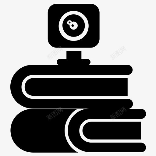 视频课程电子学习在线教育图标svg_新图网 https://ixintu.com 在线学习 在线学习字形图标 在线教育 电子学习 视频课程