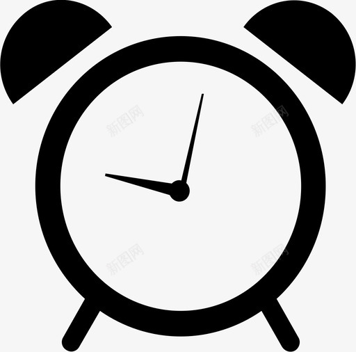 闹钟小时时间图标svg_新图网 https://ixintu.com 小时 时间 闹钟