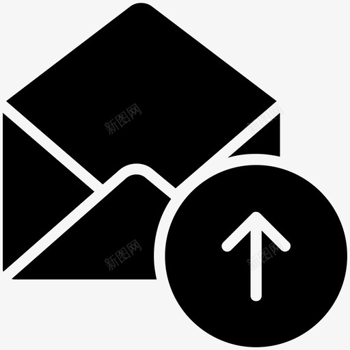 邮件上传电子邮件信件图标svg_新图网 https://ixintu.com 信件 消息 电子邮件 邮件上传 邮件图标