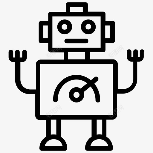 机器人技术人工智能仿生人图标svg_新图网 https://ixintu.com 人工智能 人工智能线图标 仿生人 机器人技术 类人