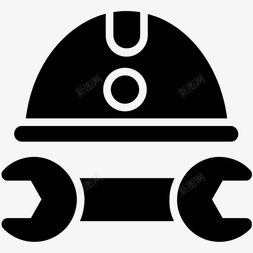 劳工建筑设备安全帽图标svg_新图网 https://ixintu.com 劳工 安全帽 工业工人 工业标志 建筑设备