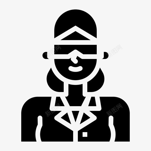 科学家头像个人资料图标svg_新图网 https://ixintu.com 个人资料 头像 女性 用户 科学家 职业化身