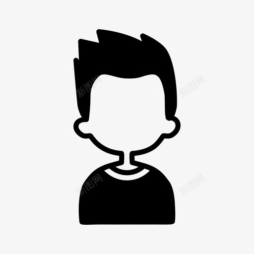 小子阿凡达坏人图标svg_新图网 https://ixintu.com 坏人 小子 阿凡达