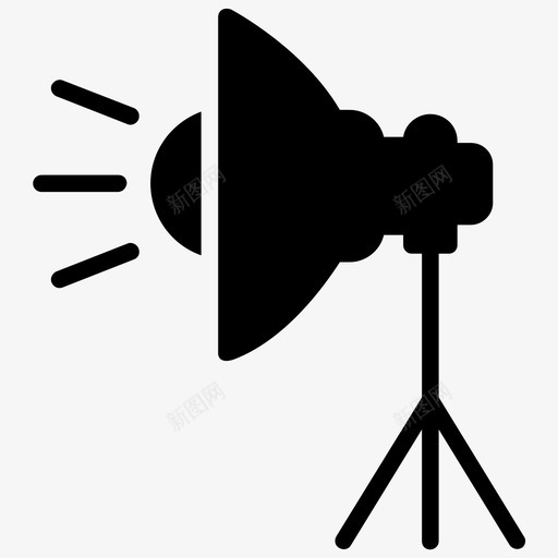 工作室照明照明闪电图标svg_新图网 https://ixintu.com 工作室灯光 工作室照明 照明 聚光灯 视频制作字形图标 闪电