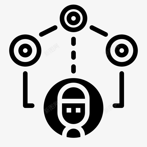网络团队用户图标svg_新图网 https://ixintu.com 团队 团队合作 用户 网络