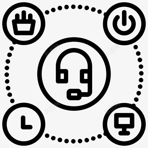 环境用户体验数字用户体验技术趋势图标svg_新图网 https://ixintu.com 人工智能线图标 技术趋势 数字用户体验 环境用户体验 虚拟用户界面