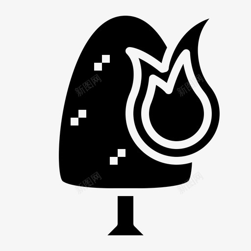野火燃烧危险图标svg_新图网 https://ixintu.com 危险 天气稳定 燃烧 野火