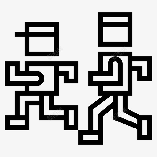 跑步比赛图标svg_新图网 https://ixintu.com 比赛 跑步