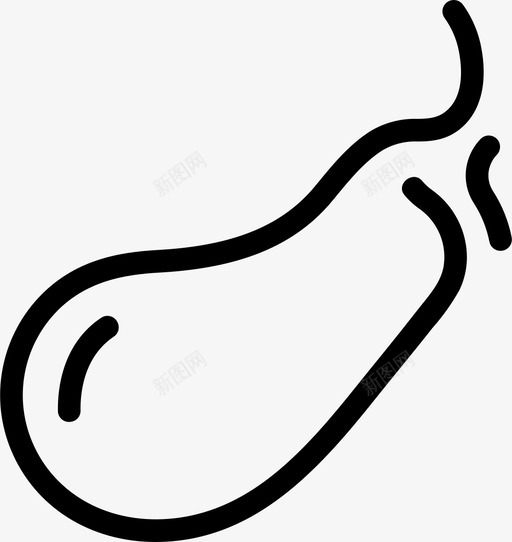 茄子饮食食物图标svg_新图网 https://ixintu.com 茄子 蔬菜 食品和饮料 食物 饮食
