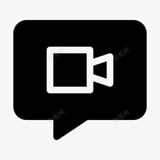 视频聊天会议实时聊天图标svg_新图网 https://ixintu.com 25062018 会议 实时聊天 网络摄像头 视频聊天 视频通话